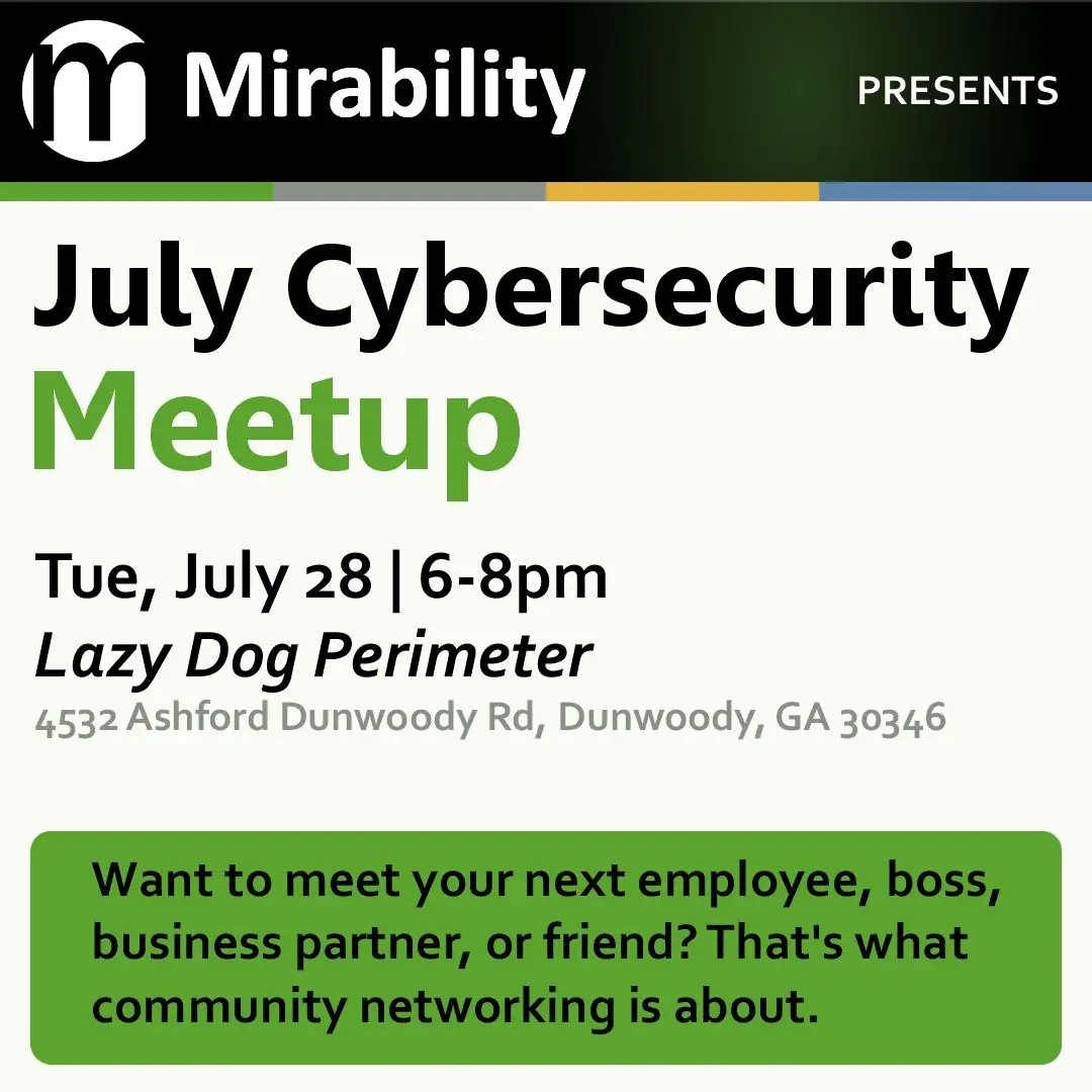 July Cybersecurity Meetup
