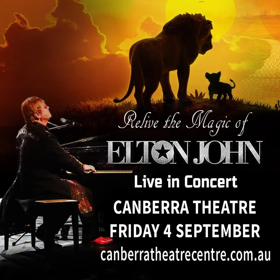 CANBERRA Theatre -Friday September 4, from 7.30pm.