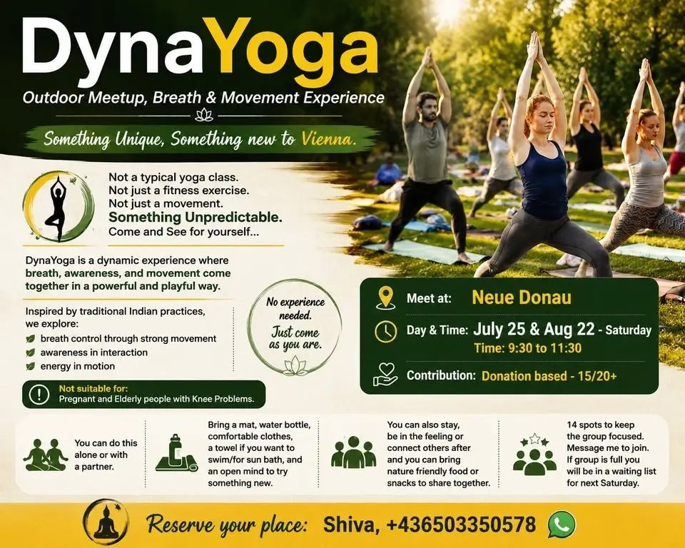 DynaYoga – Weekend Outdoor Meetup, Breath & Movement Experience - Wien