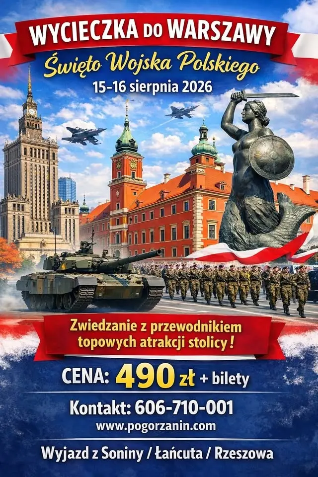 Warszawa. Święto Wojska Polskiego 15-16 sierpnia 2026