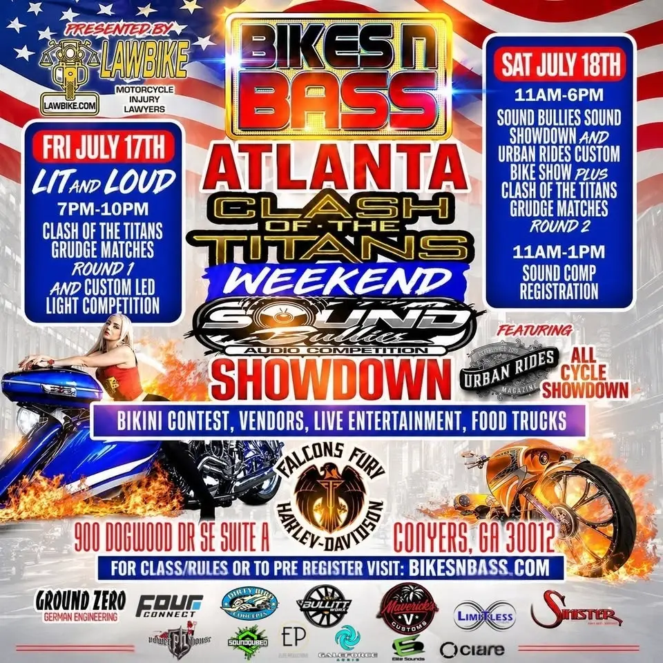 Bikes n Bass Atlanta -Clash of the Titans -Presented by Law Bike -