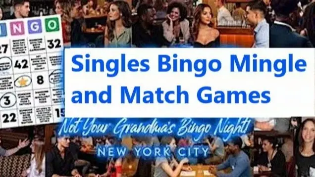 Bingo Mingle and Match ages 20s &30s