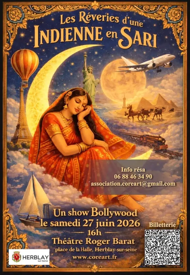 Show Bollywood " Les rêveries d'une indienne en sari"