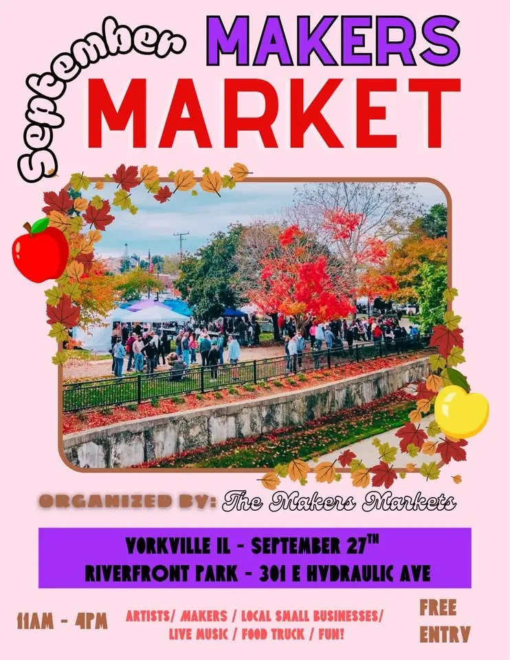 September Makers Market @ Yorkville Bicentennial Riverfront Park
