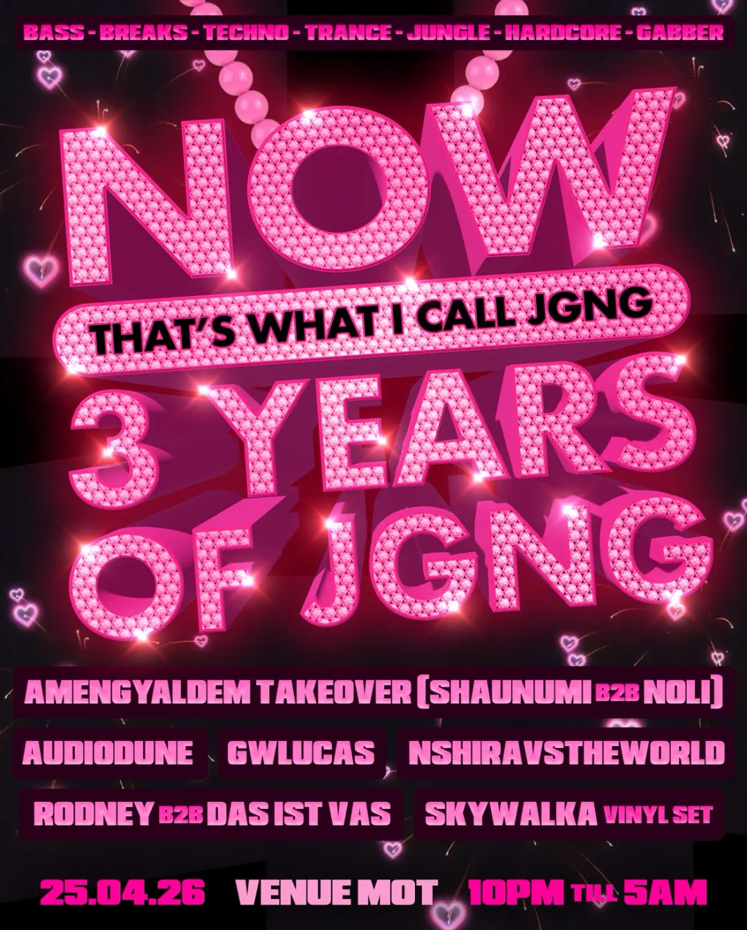NOW THAT'S WHAT I CALL: 3 YEARS OF JGNG