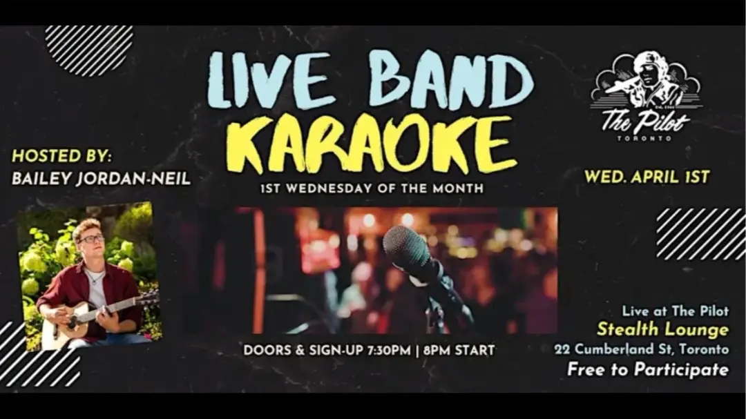🎤🎸  Live Band Karaoke at The Pilot – Wednesday April 1! 🎸🎤