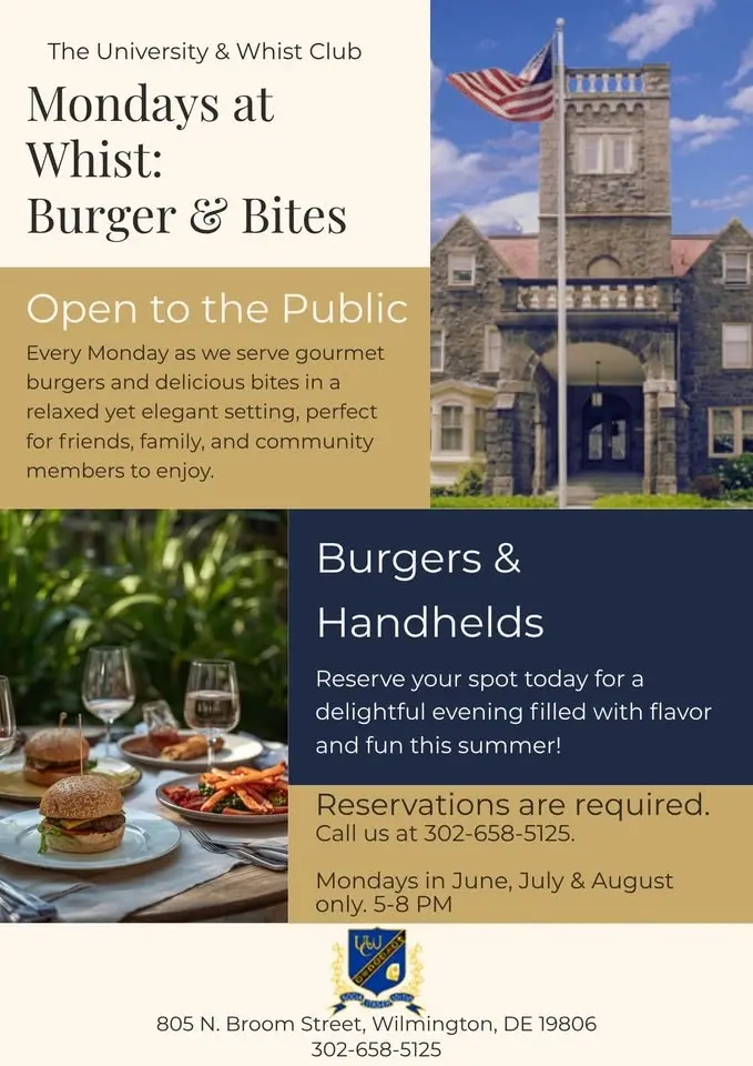 Mondays at Whist: Burgers & Bites
