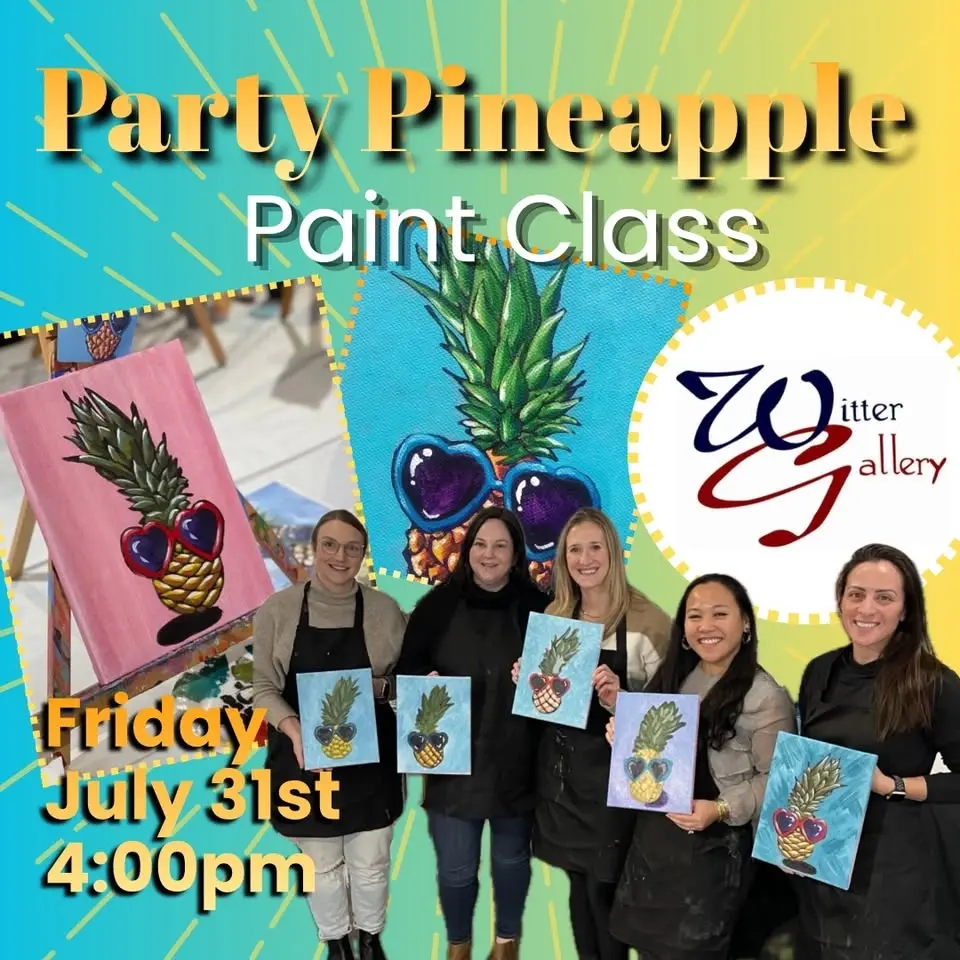 Party Pineapple Painting