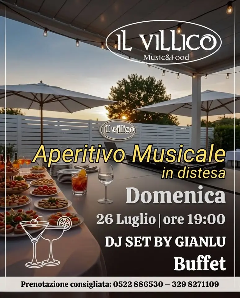 Aperitivo Musicale in distesa! - al Villico - domenica 26 luglio