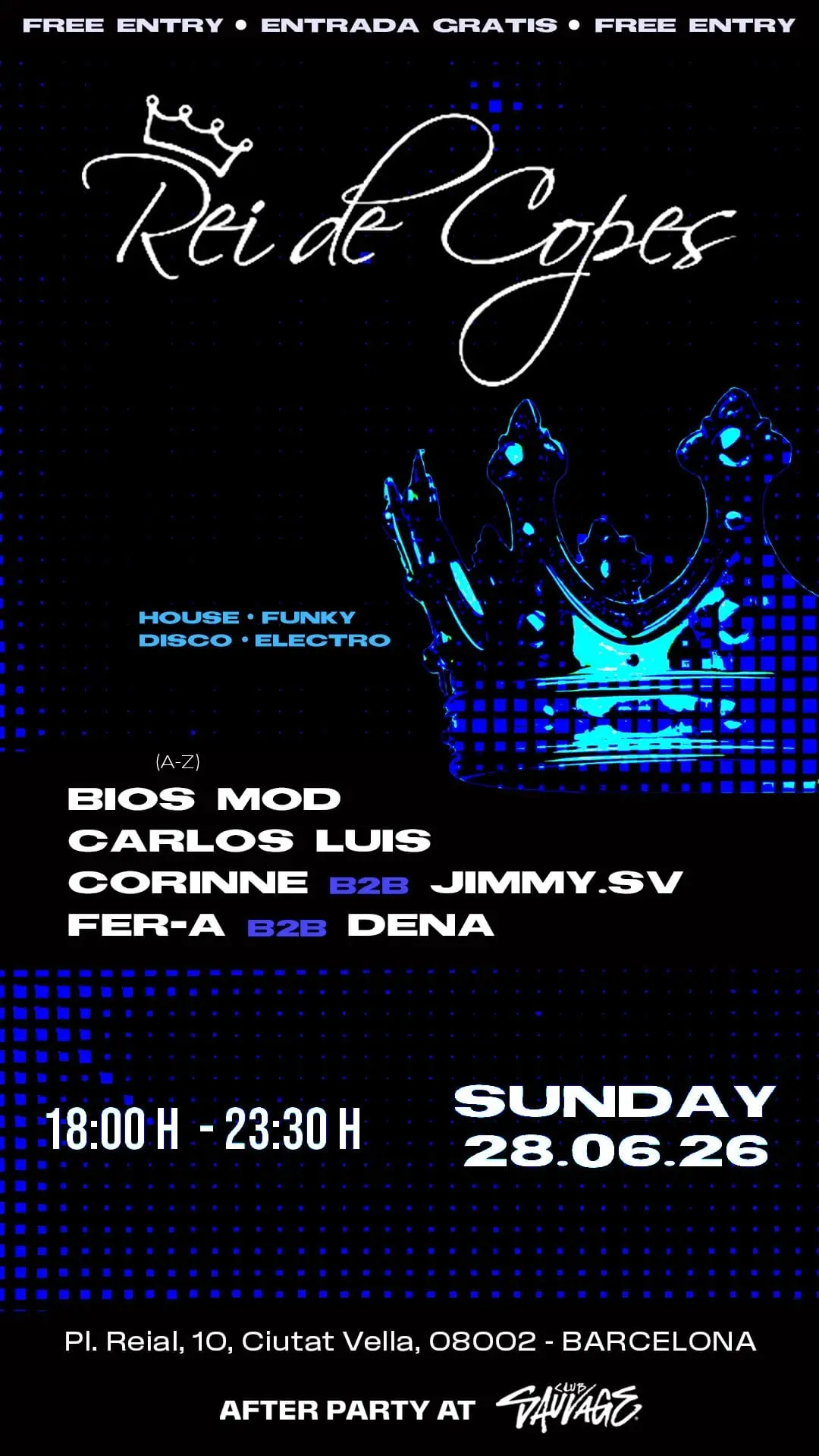 FREE: Funky Electro House w Bios Mod, Carlos Luis, Cørinne B2B Jimmy.SV, Fer-A B2B Dena