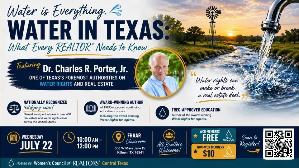 Water in Texas: What Every REALTOR® Needs to Know