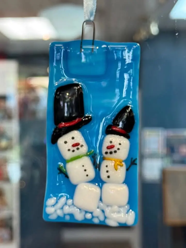 Christmas in July - fused glass ornament workshop 