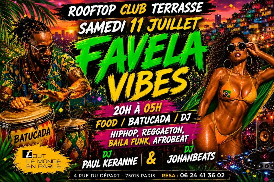Favela Vibes Open Air & Club Hiphop Afrobeat, Baila Funk