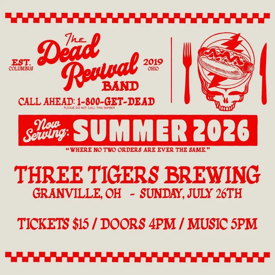 The Dead Revival Band LIVE @ Three Tigers Brewing Granville, OH 7.26.26