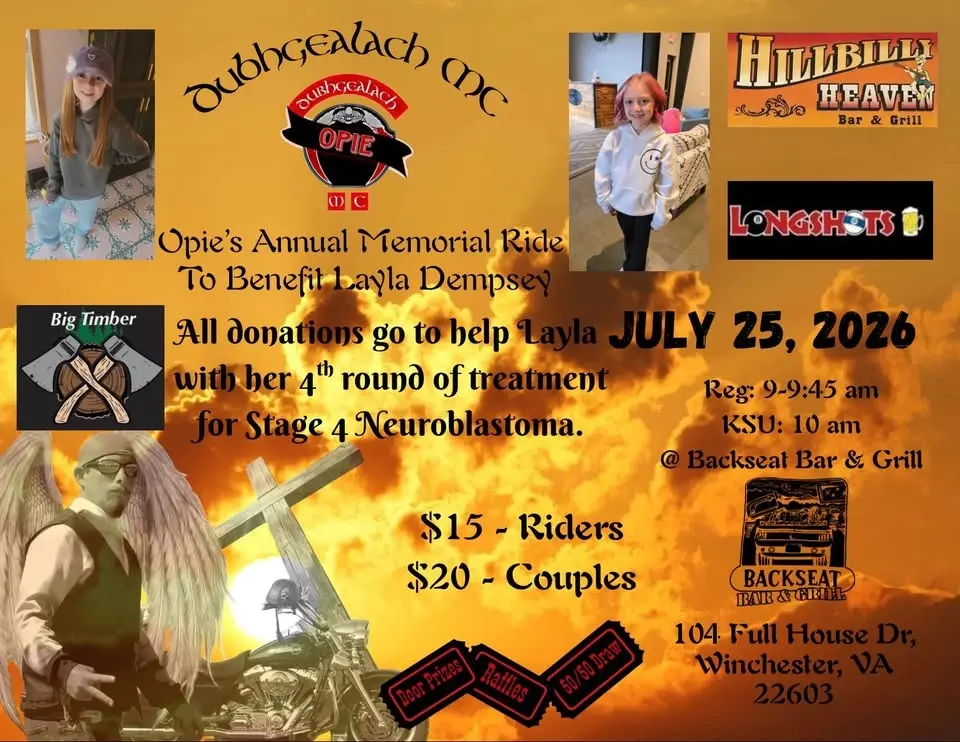 Opie's annual Memorial ride (for Layla)