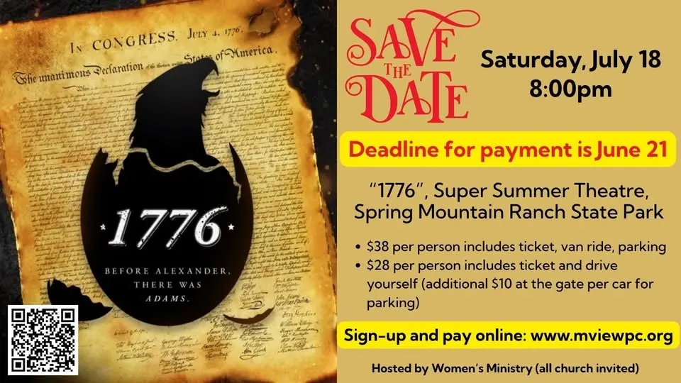 "1776" at Super Summer Theatre - Ticket Purchase Deadline