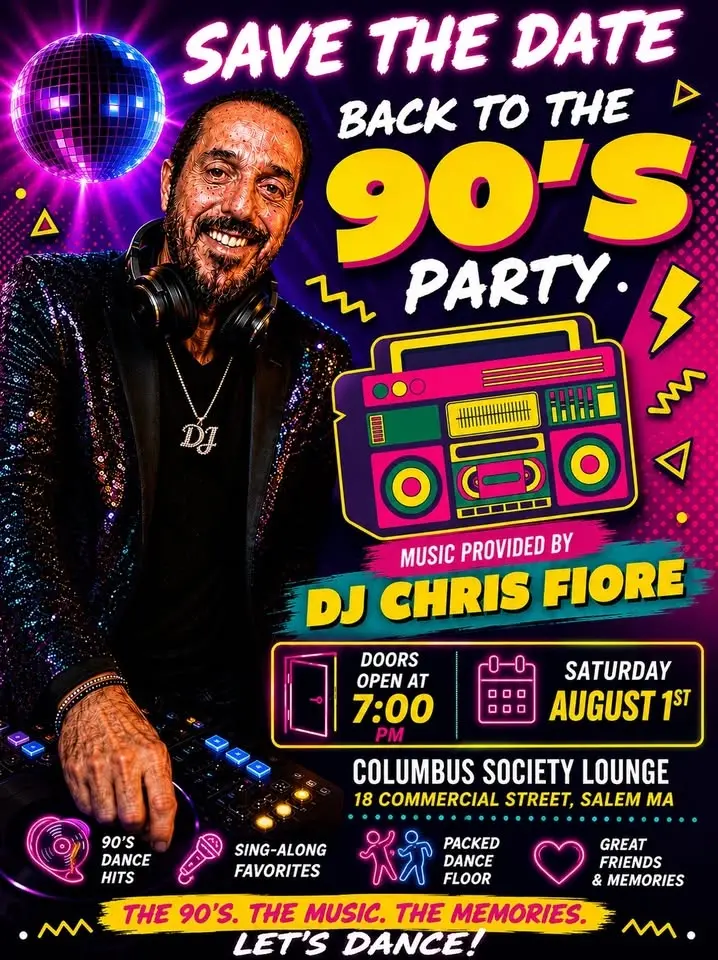 Back To The 90s Party with DJ Chris Fiore