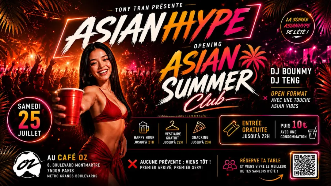 Asian Summer Club X Café Oz Grand Boulevard