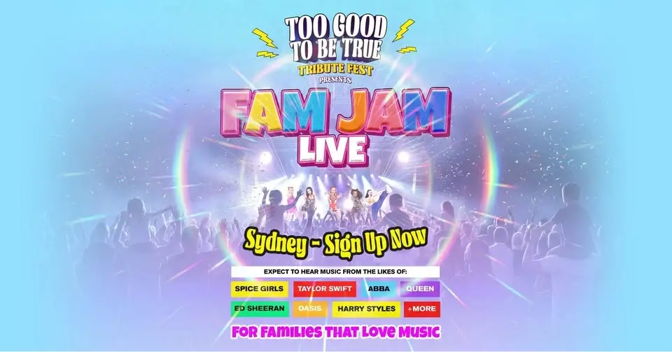 Fam Jam Live - Family Friendly Tribute Fest Is Coming To Sydney! 