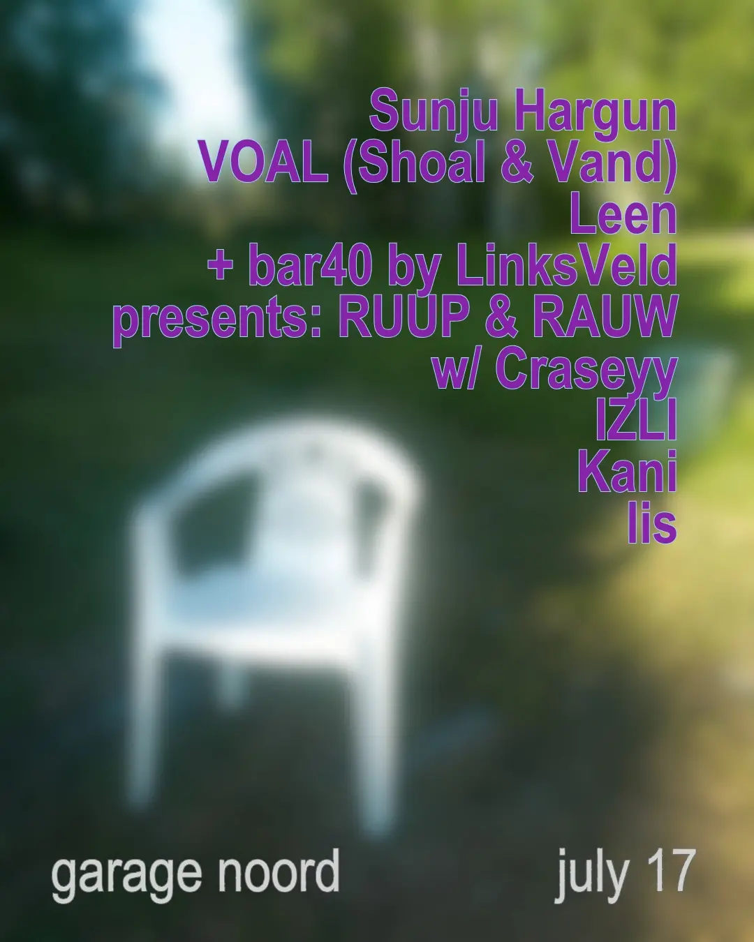 Sunju Hargun, VOAL (Shoal & Vand), Leen + bar40 hosting LinksVeld
