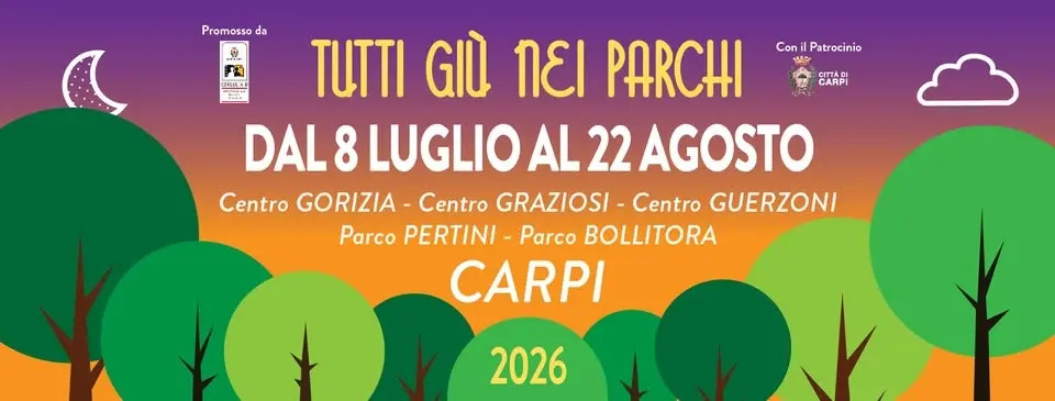 Tutti giù nei parchi 2026
