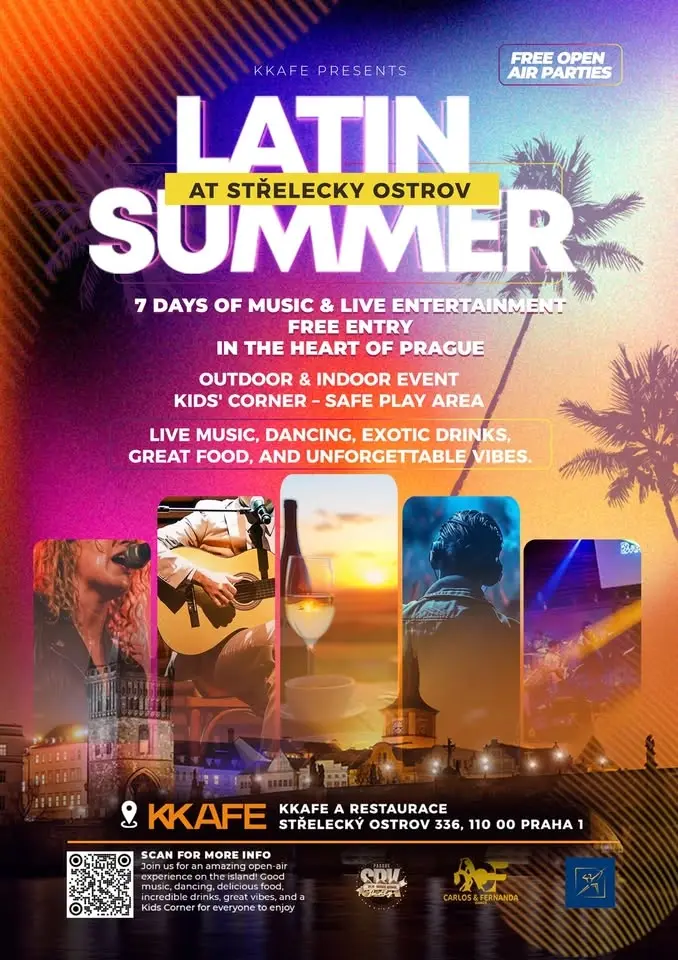 🌴🎶 OPEN AIR LATIN SUMMER AT STŘELECKÝ OSTROV — BY KKAFE  🎶🌴