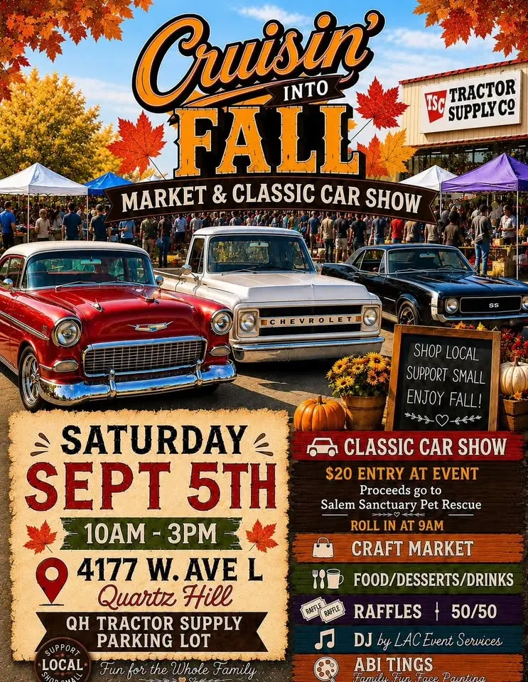 Cruisin Into Fall Market & Classic Car Show