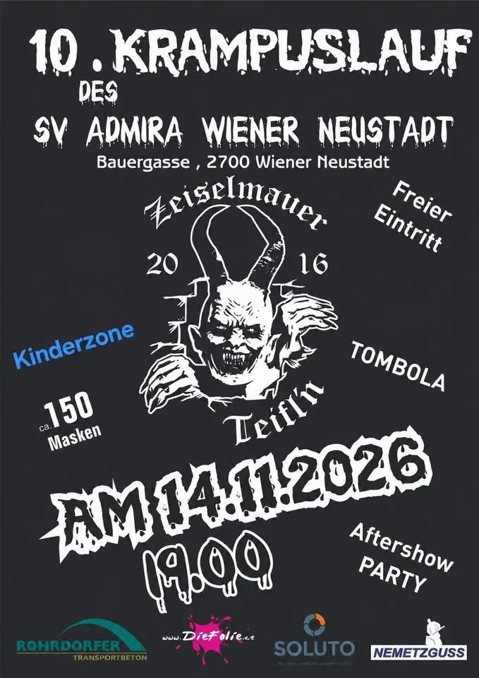 10. Krampuslauf beim SV Admira Wiener Neustadt