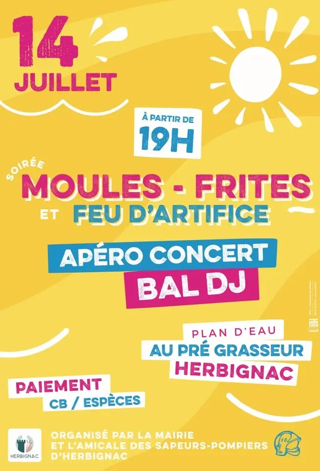 🔥 Soirée Moules-Frites & Feu d'Artifice