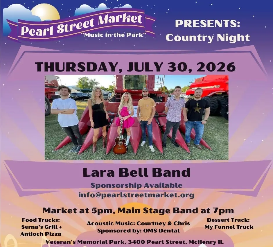 Pearl Street Market + Music in the Park - July 30th