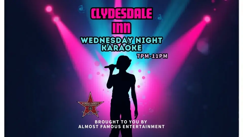 Karaoke Wednesdays at The Clydesdale Inn Pub