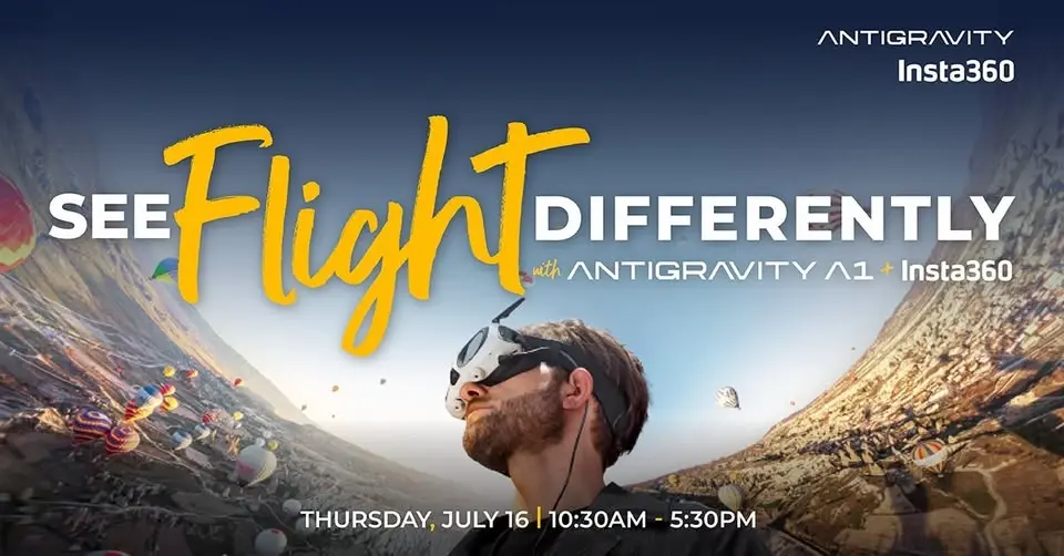 Demo Experience: See Flight Differently with Antigravity A1