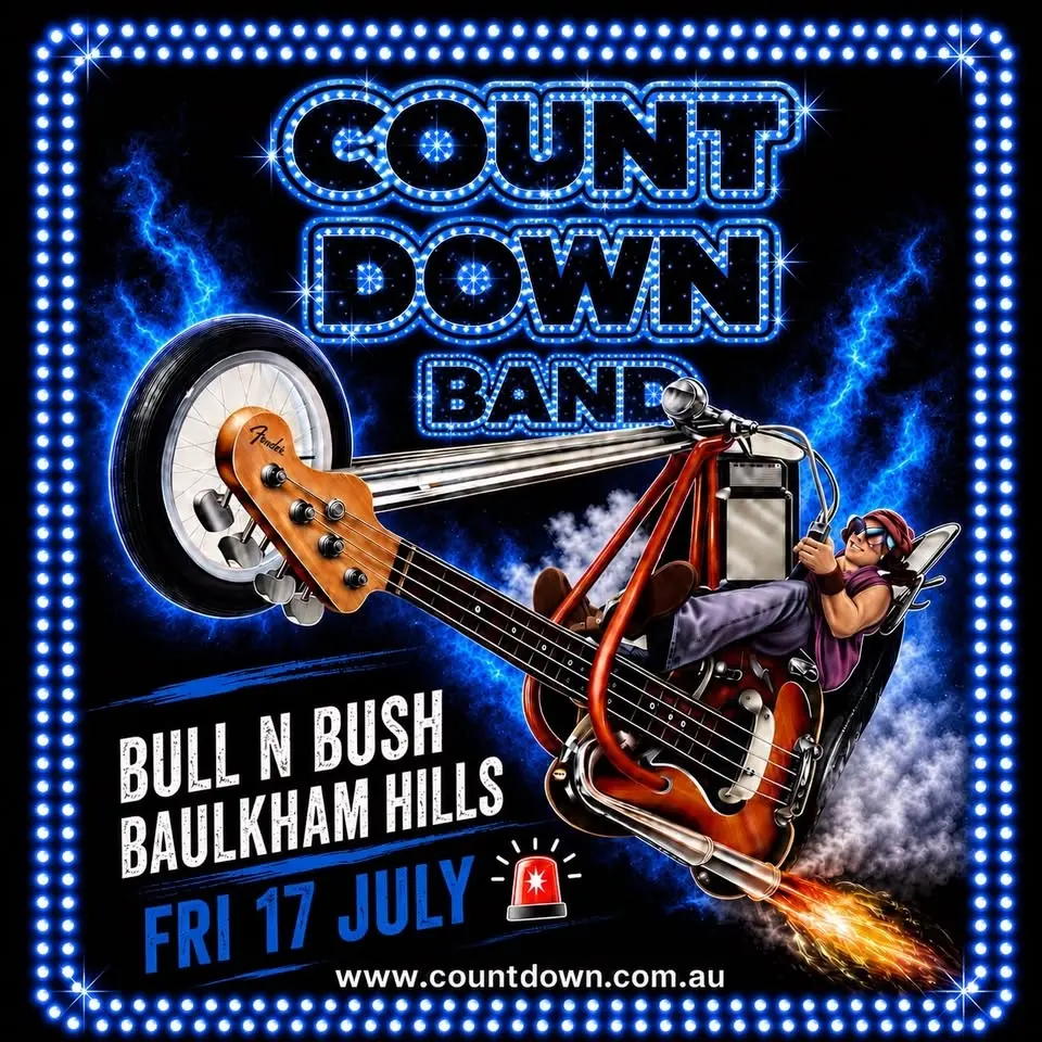 Countdown Band 'ROCK' Bull 'N' Bush - FREE SHOW feat Sarina Jennings