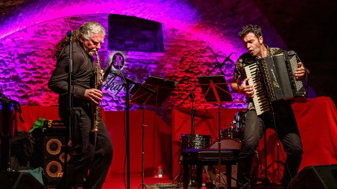 Duo Javier Girotto och Vince Abbracciante