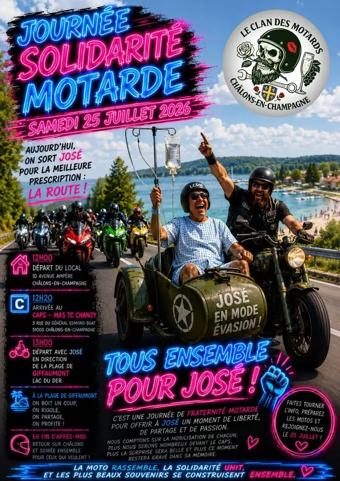 🏍️🌹💀SOLIDARITÉ MOTARDE POUR JOSÉ💀🌹🏍️