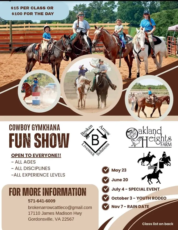 *ADDED DATE** Cowboy Gymkhana Fun Show