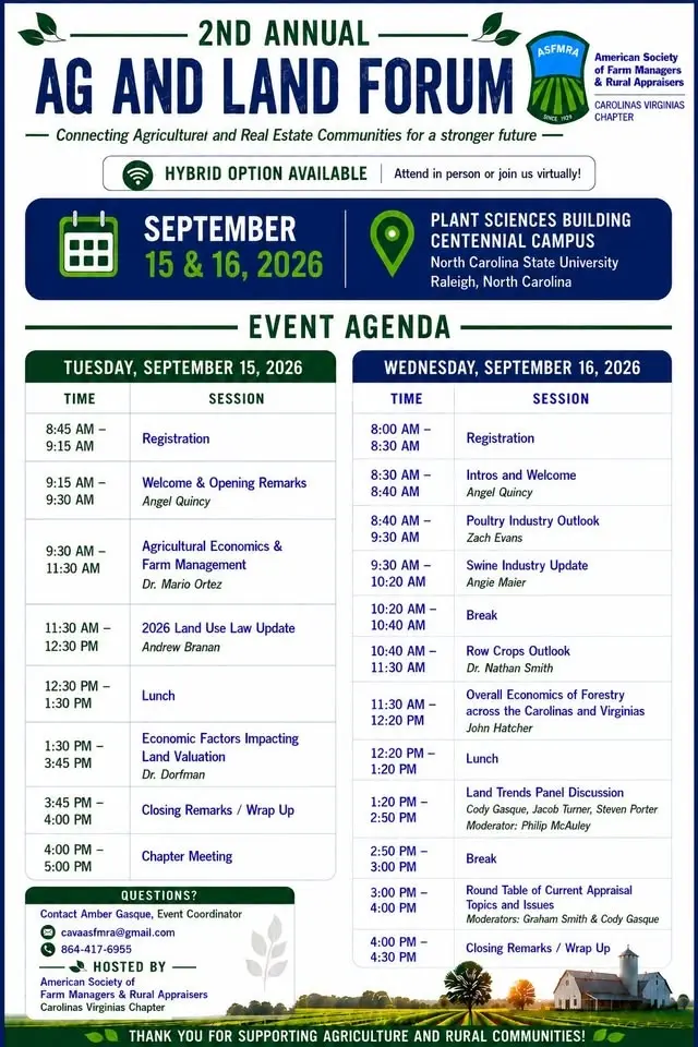 2nd Annual Ag and Land Forum