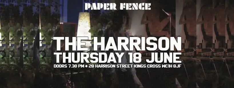 Paper Fence live at The Harrison