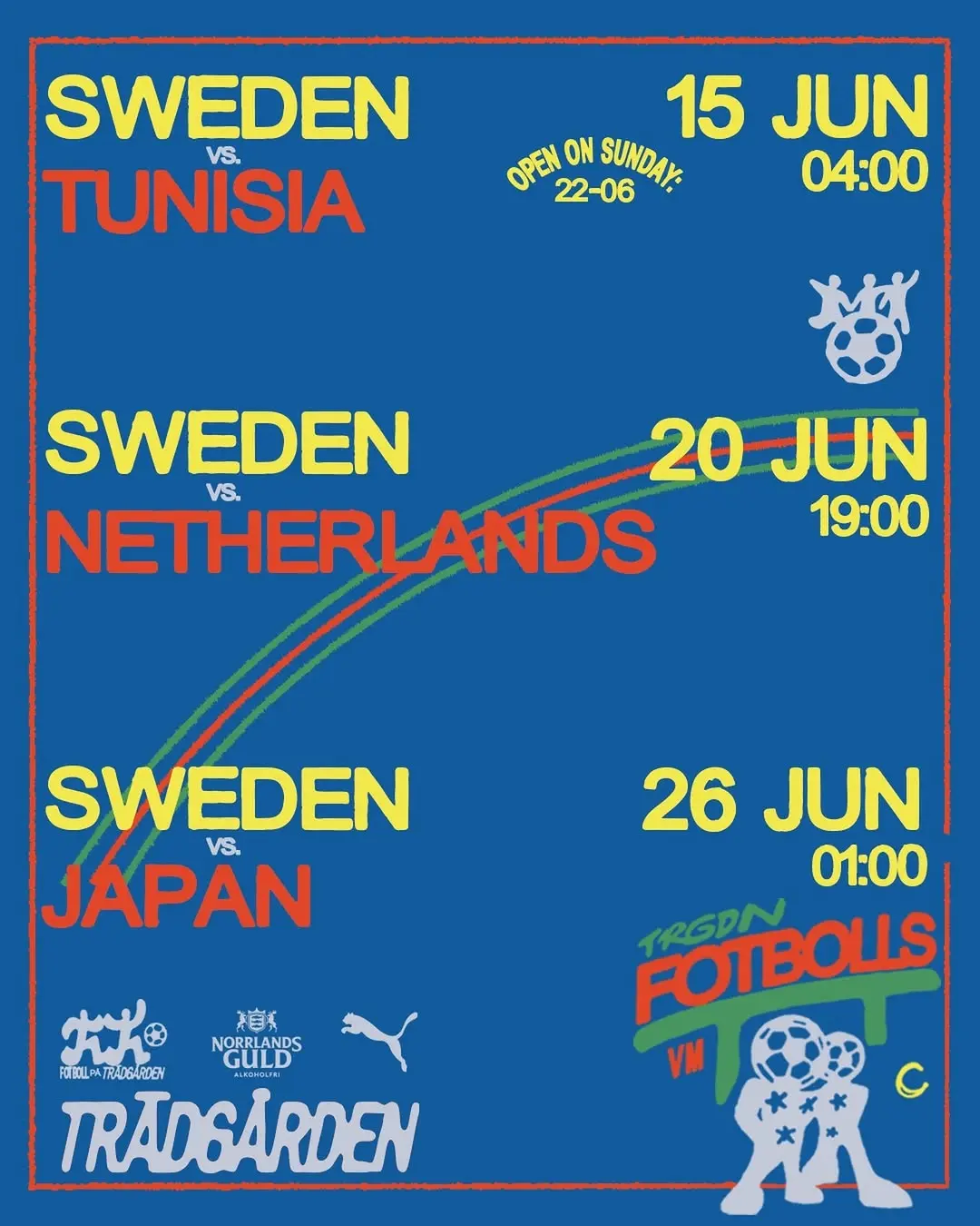 Sweden vs. Netherlands - VM på Trädgården (RnB Klubben)