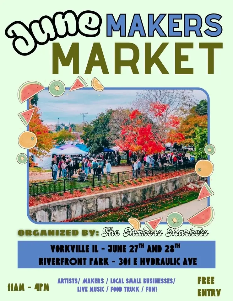 June Makers Market @ Yorkville Bicentennial Riverfront Park
