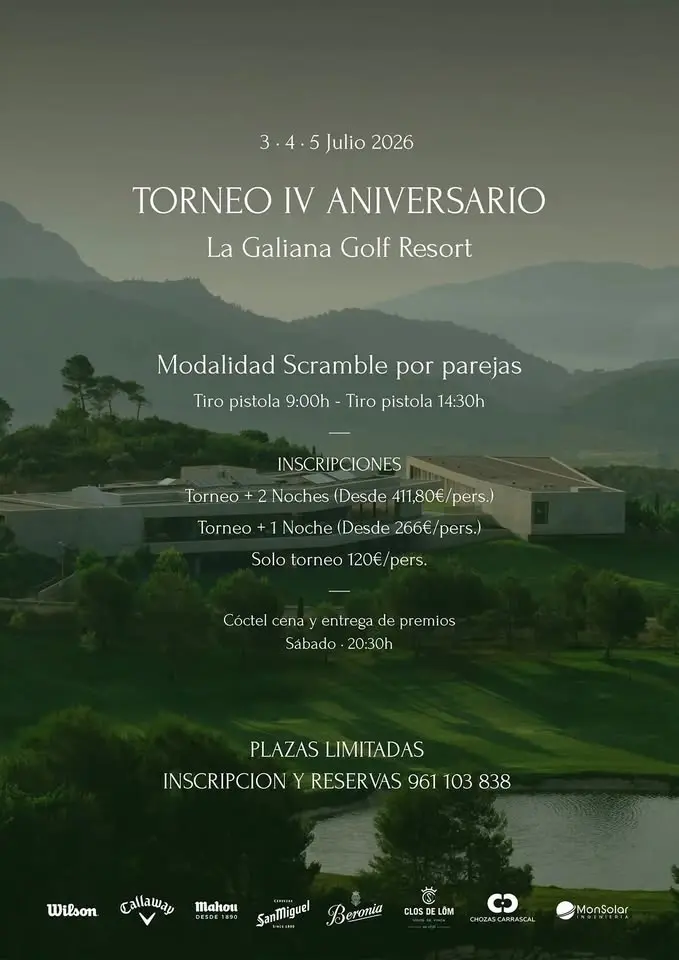 IV Torneo Aniversario La Galiana Golf Resort  
