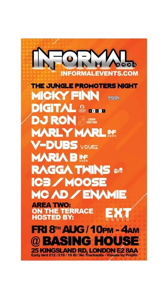 Informal, Jungle promoters night