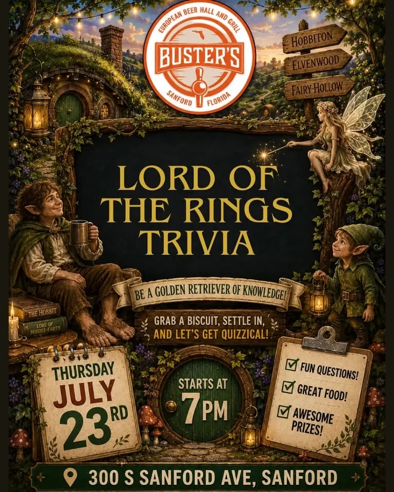 Lord of the Rings Trivia @ Busters Sanford