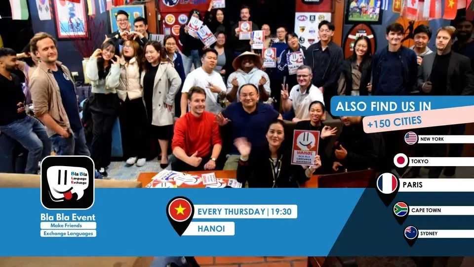 Hanoi Blabla Language Exchange - Every Thursday & recurrent event - Registration on website