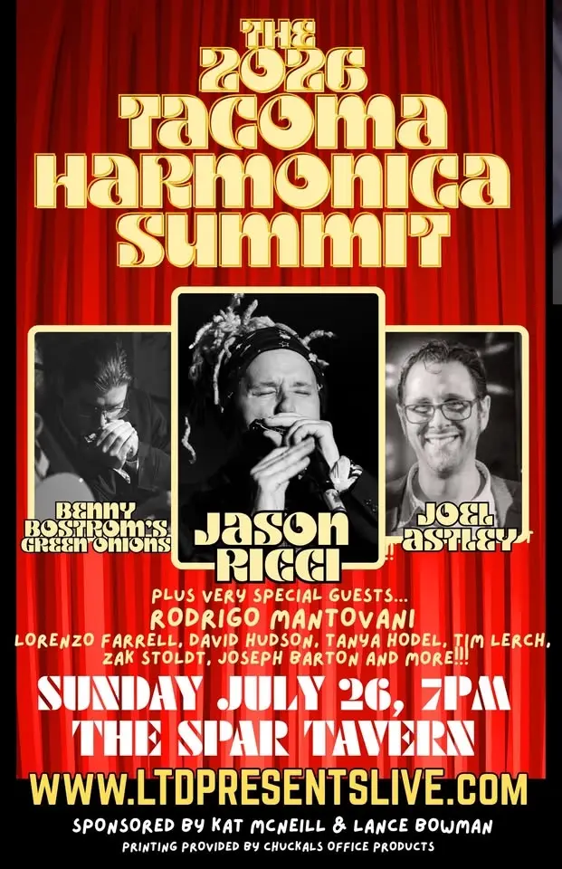 LTD Presents Spotlight Series at The Spar: THE 2026 TACOMA HARMONICA SUMMIT