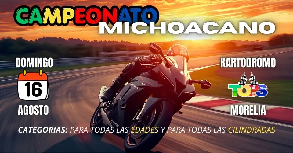 CAMPEONATO MICHOACACANO DE VELOCIDAD (Kartodromo Tops Morelia) Motos