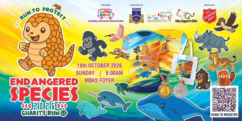Kuching Love Book Association RUN TO PROTECT Endangered Species 2026 Charity Run 4.0