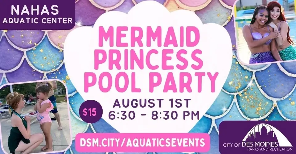 Mermaid Princess Pool Party🧜‍♀️👑✨