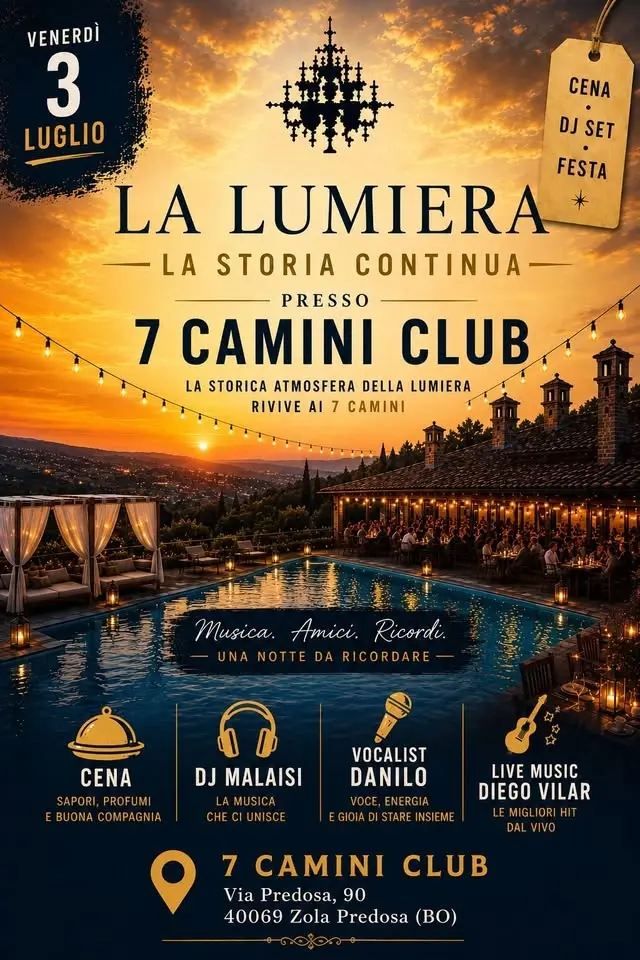 VENERDI' 3 LUGLIO - LA LUMIERA - LA STORIA CONTINUA