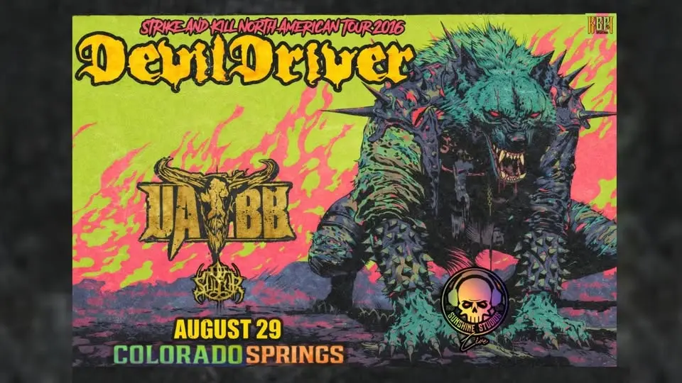 DEVILDRIVER – STRIKE AND KILL TOUR w/ Upon A Burning Body, Ov Sulfur & Cultus Black